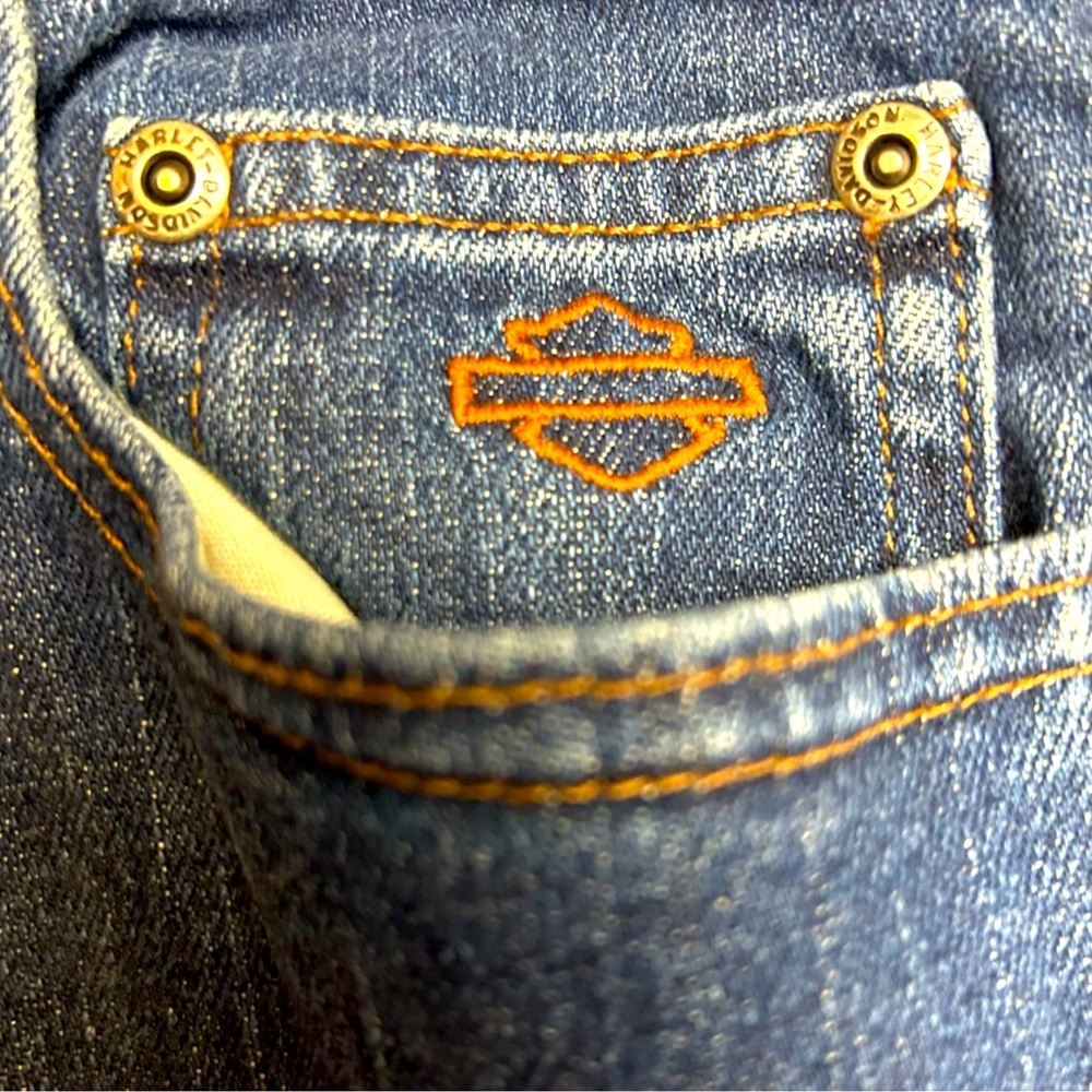 Harley Davidson women’s boot cut Jeans sz 14p - Picture 1 of 9